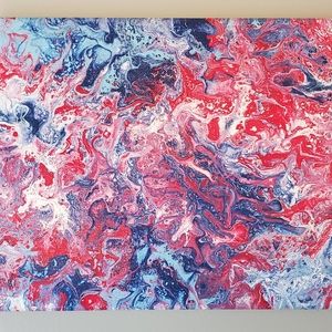 Acrylic Fluid Art on Canvas